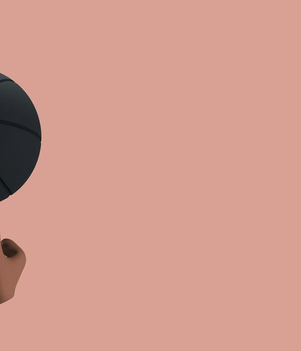 Abstract yoga balance illustration with amber glow